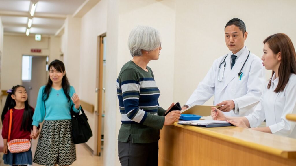 Patient checking payment