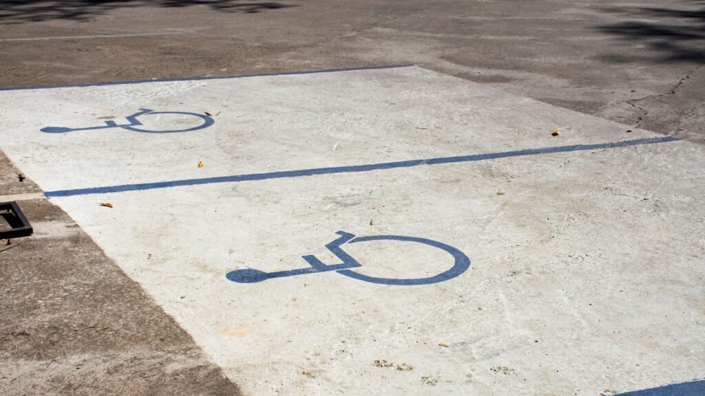 parking space at a hospital